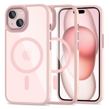 TECH-PROTECT MAGMAT MagSafe iPhone 15 Pink/Clear (5906302307999)