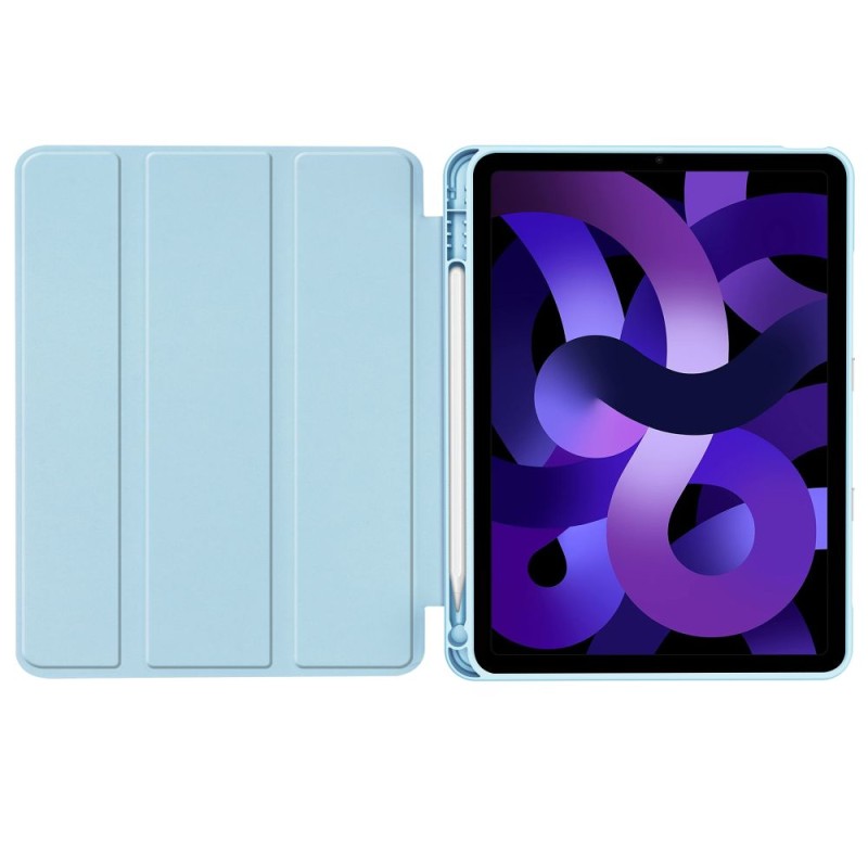 TECH-PROTECT SmartCase Pen калъф с поставка и отделение за стилус за iPad Air 10.9”/11” (4/5/2020-2022, 6/7/8/2024-2026) Sky Blue - 5906302308279