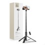 TECH-PROTECT L08S Bluetooth selfie stick tripod черен