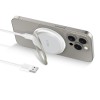 TECH-PROTECT QI15W-A33 Магнитна MagSafe безжична зарядна (бяла) - TECH-PROTECT QI15W-A33 Магнитна MagSafe безжична зарядна (бяла) - 5906302308330