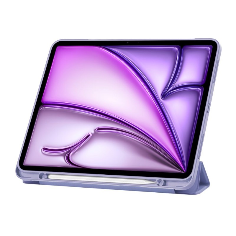 TECH-PROTECT SmartCase Pen калъф със стойка и отделение за Apple Pencil за iPad Air 13” (1/2/3), 2024-2026, лилав - TECH-PROTECT SmartCase Pen калъф със стойка и отделение за Apple Pencil за iPad Air 13” (1/2/3), 2024-2026, лилав - 5906302308668