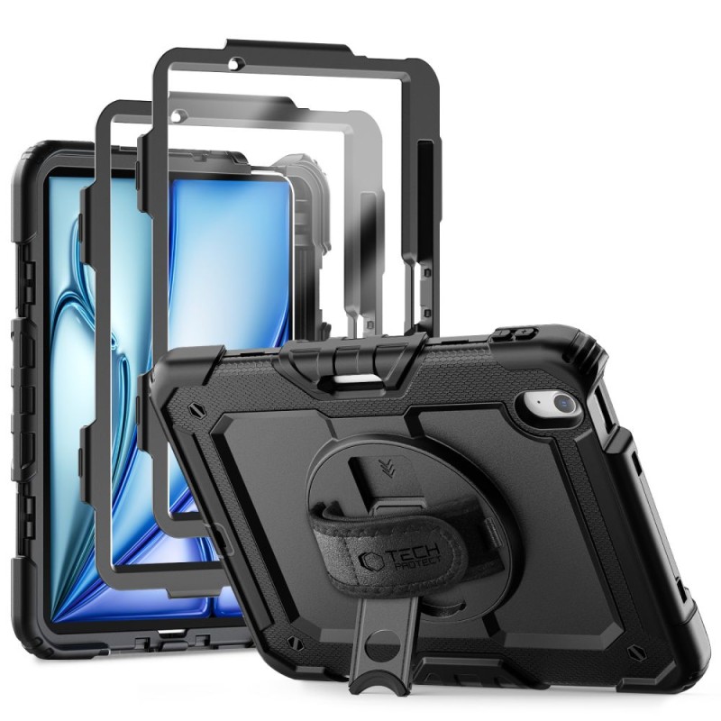 TECH-PROTECT SOLID 2-SET за iPad Air 11” (6/7/8), 2024-2026, BLACK - 5906302308736