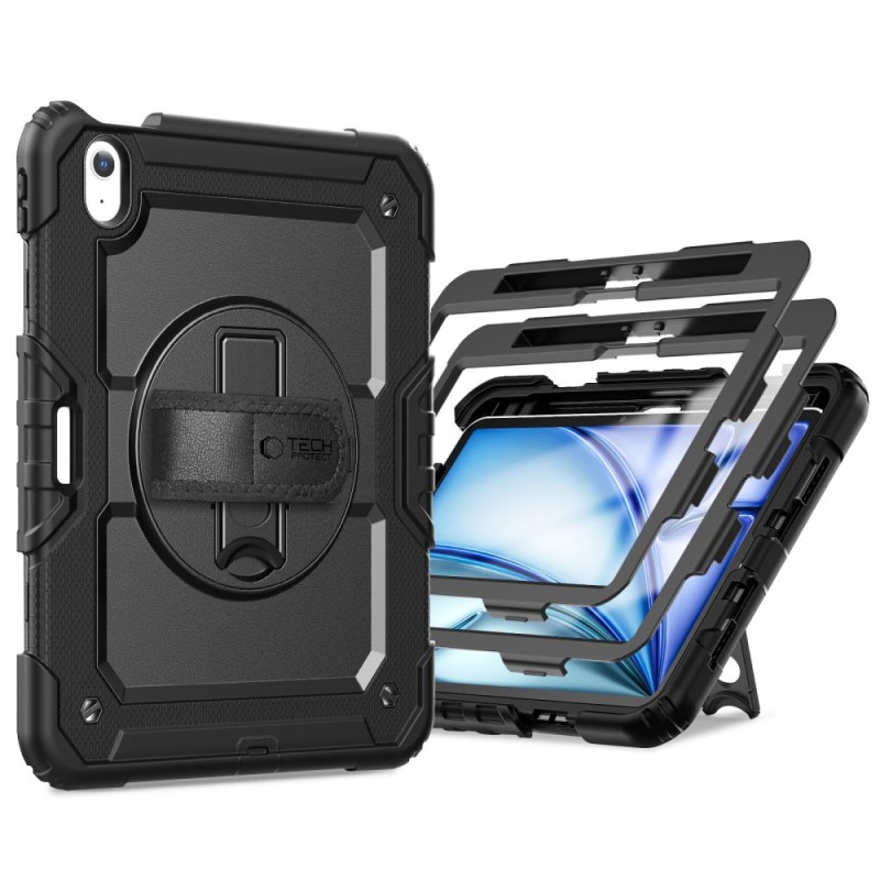 TECH-PROTECT SOLID 2-SET за iPad Air 11” (6/7/8), 2024-2026, BLACK - 5906302308736