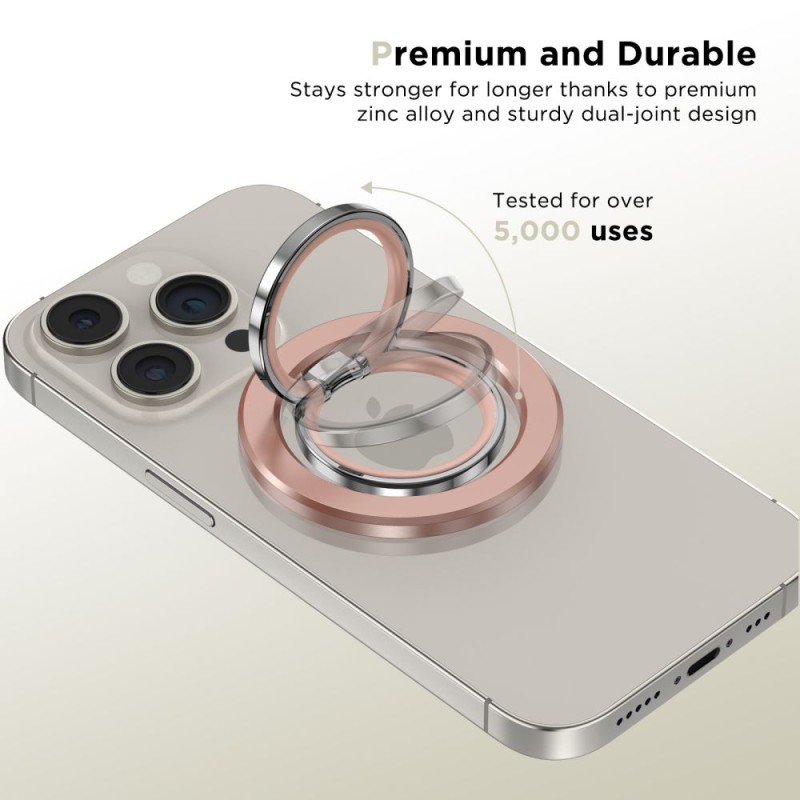 Tech-Protect MMR300 MagSafe телефонен пръстен с магнитна стойка Розово злато - Tech-Protect MMR300 MagSafe телефонен пръстен с магнитна стойка Розово злато - 5906302308781
