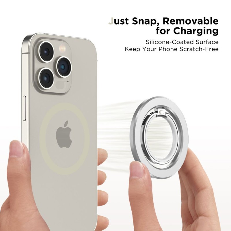 Tech-Protect MMR300 магнитен MagSafe държач за телефон (ring) сребрист - Tech-Protect MMR300 магнитен MagSafe държач за телефон (ring) сребрист - 5906302308798