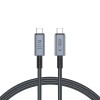 Tech-Protect ULTRABOOST MAX USB 4.0 кабел USB-C 8K 40Gbps PD 240W 100 см сив - Tech-Protect ULTRABOOST MAX USB 4.0 кабел USB-C 8K 40Gbps PD 240W 100 см сив - 5906302308989