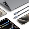 TECH-PROTECT ULTRABOOST MAX USB 4.0 8K 40Gbps USB-C кабел с PD 240W 200 см СИВО - TECH-PROTECT ULTRABOOST MAX USB 4.0 8K 40Gbps USB-C кабел с PD 240W 200 см СИВО - 5906302308996