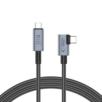 Tech-Protect ULTRABOOST MAX ”L” USB 4.0, 8K, 40Gbps, Type-C кабел с PD 240W, 150 см, сив