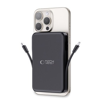 TECH-PROTECT PB31 LifeMag Magsafe Power Bank 10000mAh (черен) TECH-PROTECT PB31 LifeMag Magsafe Power Bank 10000mAh (черен)