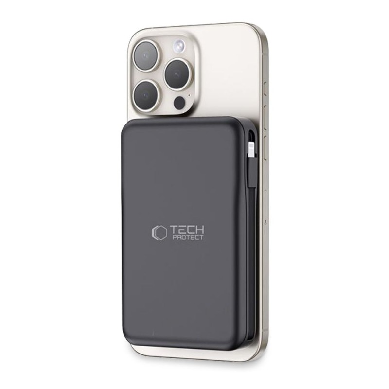 TECH-PROTECT PB31 LifeMag Magsafe Power Bank 10000mAh (черен) - TECH-PROTECT PB31 LifeMag Magsafe Power Bank 10000mAh (черен) - 5906302309269