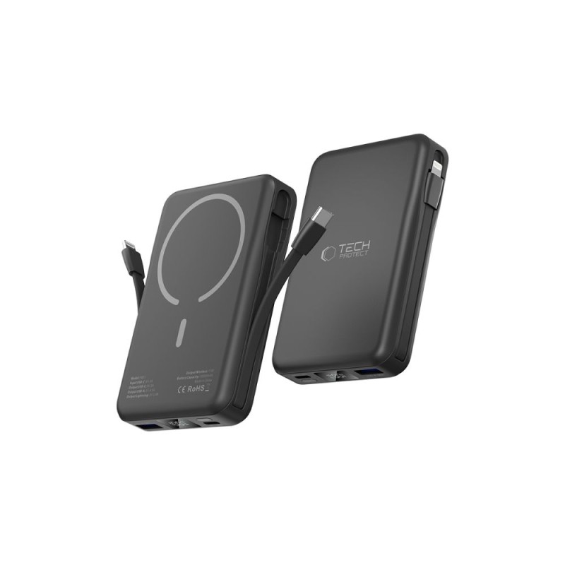 TECH-PROTECT PB31 LifeMag Magsafe Power Bank 10000mAh (черен) - TECH-PROTECT PB31 LifeMag Magsafe Power Bank 10000mAh (черен) - 5906302309269