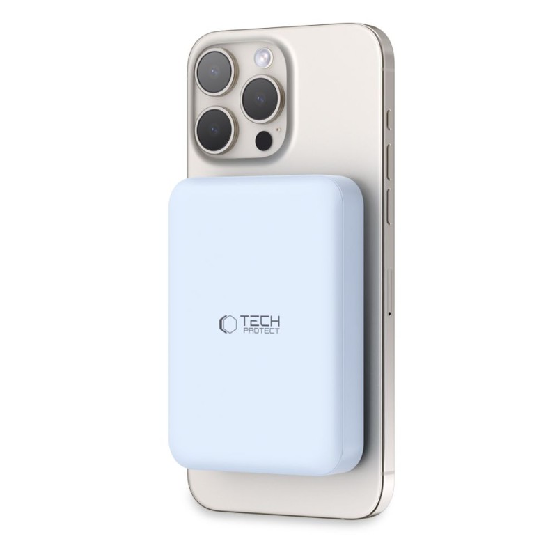 TECH-PROTECT PB11 LifeMag MagSafe Power Bank 10000 mAh Син - TECH-PROTECT PB11 LifeMag MagSafe Power Bank 10000 mAh Син - 5906302309511