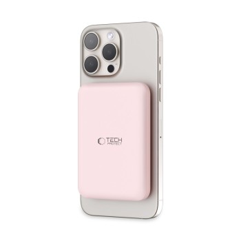 TECH-PROTECT PB10 LifeMag MagSafe Power Bank 5000mAh Pink TECH-PROTECT PB10 LifeMag MagSafe Power Bank 5000mAh Pink