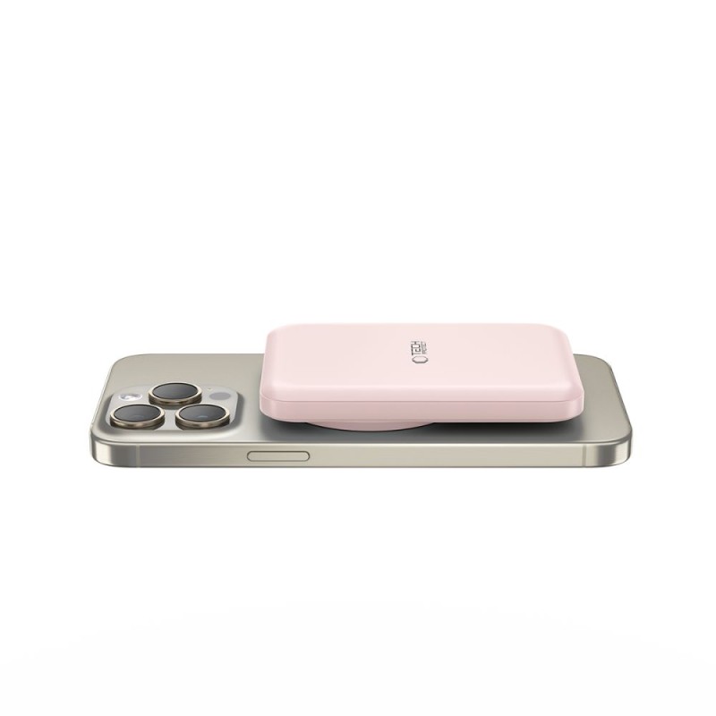 TECH-PROTECT PB10 LifeMag MagSafe Power Bank 5000mAh Pink - TECH-PROTECT PB10 LifeMag MagSafe Power Bank 5000mAh Pink - 5906302309528