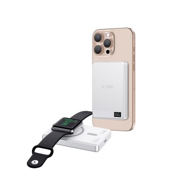 TECH-PROTECT PB33 LifeMag MagSafe Power Bank 5000 mAh Сребрист TECH-PROTECT PB33 LifeMag MagSafe Power Bank 5000 mAh Сребрист