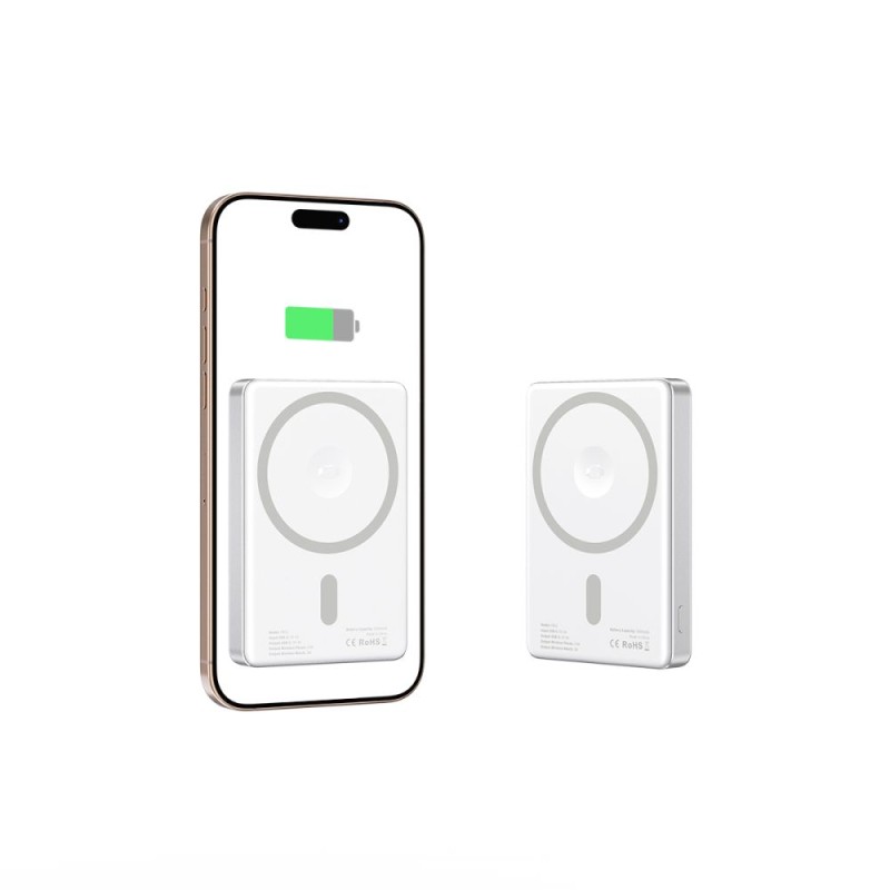 TECH-PROTECT PB33 LifeMag MagSafe Power Bank 5000 mAh Сребрист - TECH-PROTECT PB33 LifeMag MagSafe Power Bank 5000 mAh Сребрист - 5906302309597