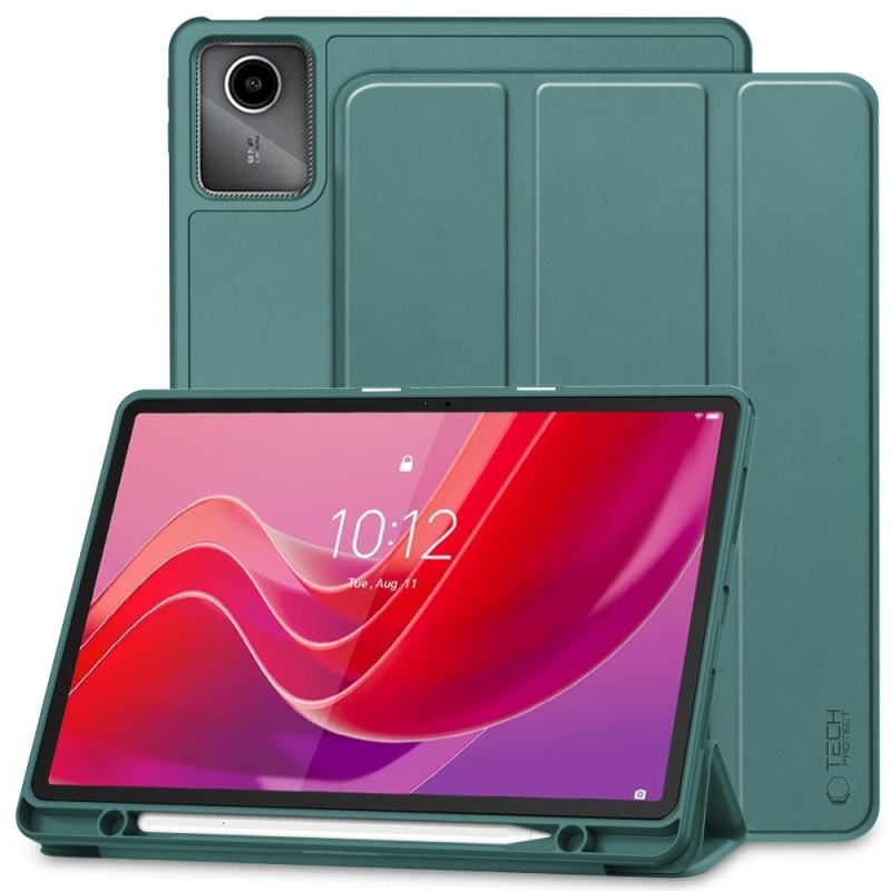 TECH-PROTECT SmartCase Pen Калъф за Lenovo Tab M11 / K11E 11.0 (TB-330), зелен - 5906302309801