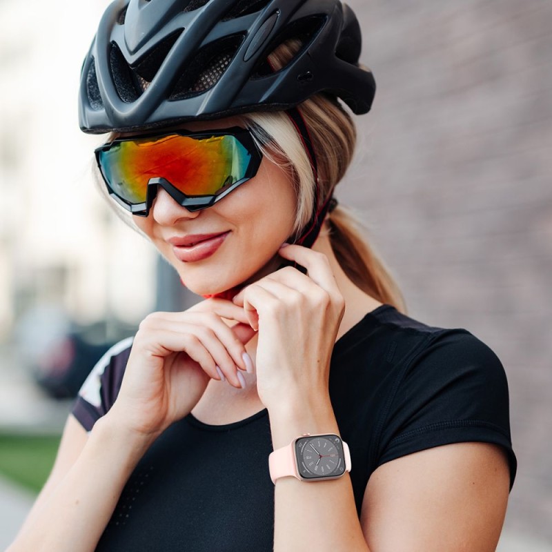 TECH-PROTECT Силиконова каишка за Apple Watch 8/9/10/11/SE/ULTRA (44/45/46/49 мм) Walnut - TECH-PROTECT Силиконова каишка за Apple Watch 8/9/10/11/SE/ULTRA (44/45/46/49 мм) Walnut - 5906302310005