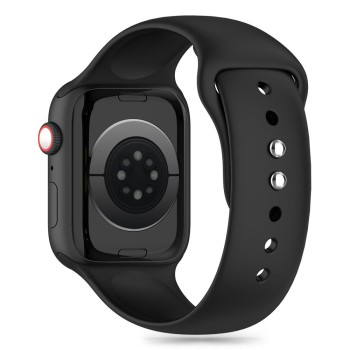 Tech-Protect силиконова каишка за Apple Watch 8/9/10/11/SE (40/41/42 мм) черна Tech-Protect силиконова каишка за Apple Watch 8/9/10/11/SE (40/41/42 мм) черна