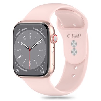 Tech-Protect силиконова каишка за Apple Watch 8/9/10/11/SE (40/41/42 мм) светло розова