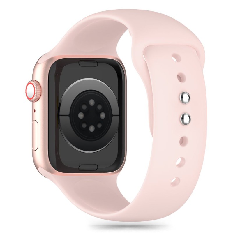 Tech-Protect силиконова каишка за Apple Watch 8/9/10/11/SE (40/41/42 мм) светло розова - 5906302310166