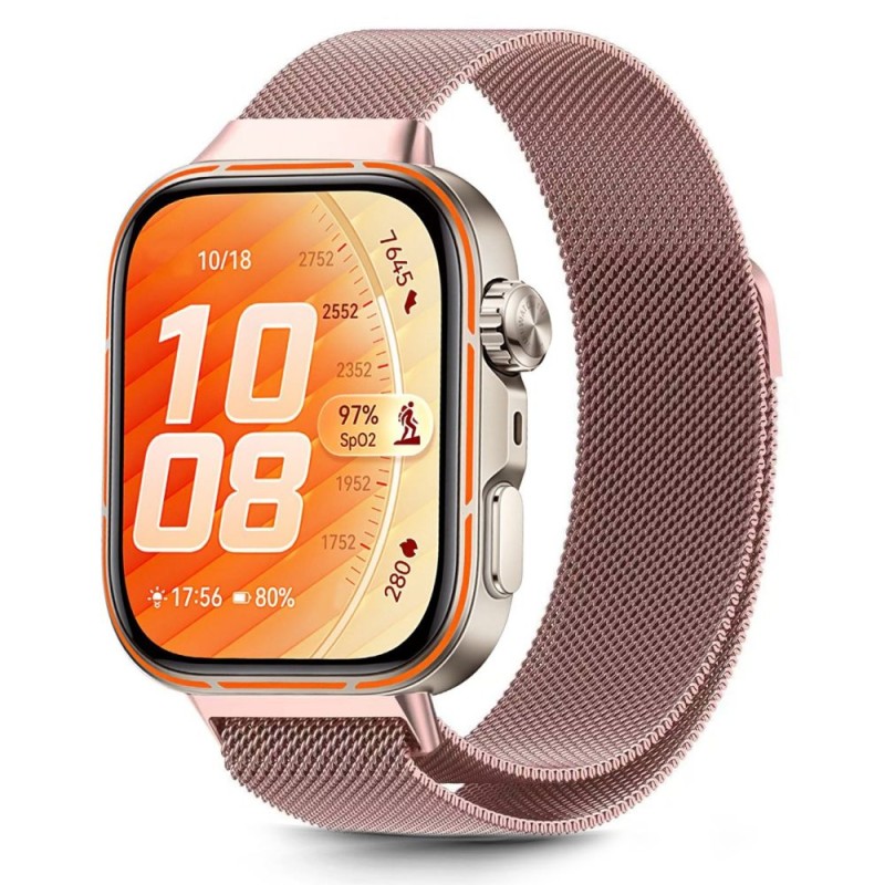 TECH-PROTECT MilaneseBand за Huawei Watch FIT 3 / 4 / 4 Pro / 5 / 5 Pro (Розово злато) - TECH-PROTECT MilaneseBand за Huawei Watch FIT 3 / 4 / 4 Pro / 5 / 5 Pro (Розово злато) - 5906302310487