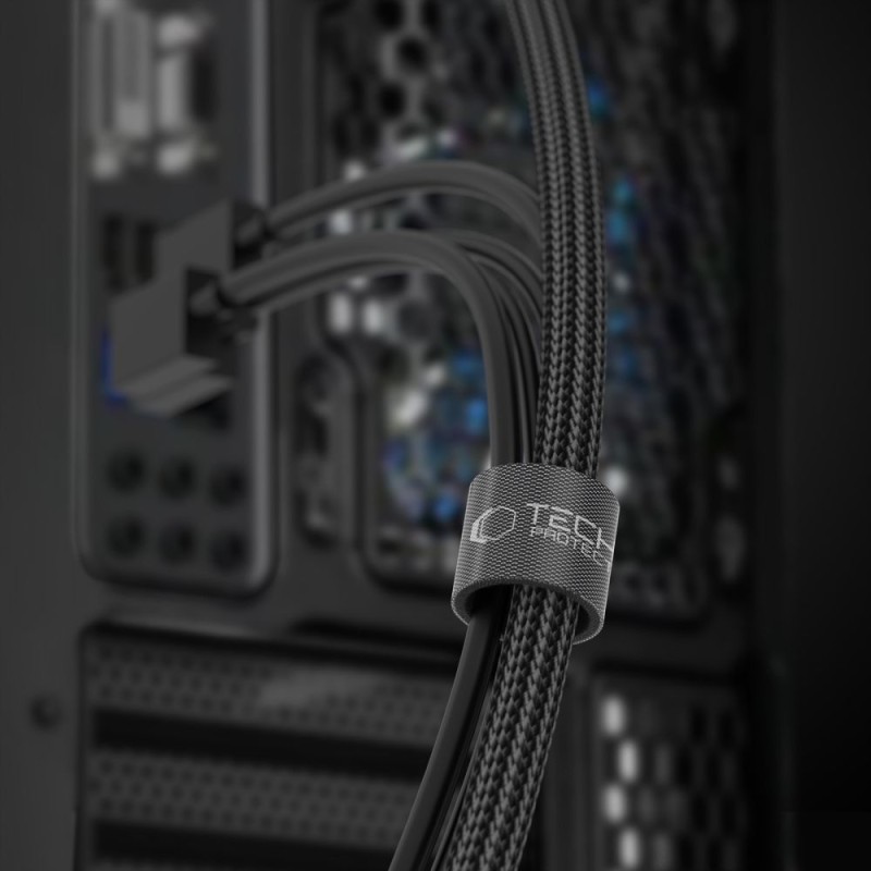 TECH-PROTECT Велкро кабелен организатор 300 см черен - TECH-PROTECT Велкро кабелен организатор 300 см черен - 5906302310753