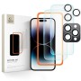 Tech-Protect Supreme комплект от закалено стъкло 3 броя за iPhone 16 Pro Max (Clear)