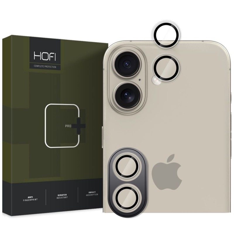 Hofi Camring PRO+ протектор за камера за iPhone 16 / 16 Plus / 17 CLEAR (алуминий и стъкло) - Hofi Camring PRO+ протектор за камера за iPhone 16 / 16 Plus / 17 CLEAR (алуминий и стъкло) - 5906302311026