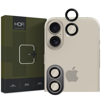 Hofi Camring PRO+ защитна рамка за камера за iPhone 16 / 16 Plus / 17, черна (5906302311040)