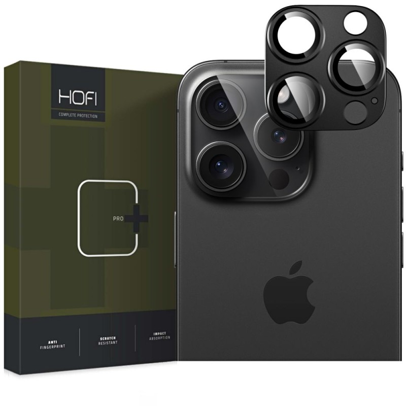 Hofi FullCam Pro+ защита за камера за iPhone 16 Pro / 16 Pro Max (черна) - Hofi FullCam Pro+ защита за камера за iPhone 16 Pro / 16 Pro Max (черна) - 5906302311071