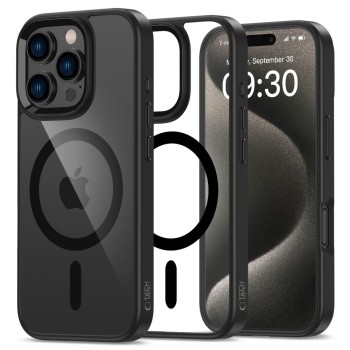 TECH-PROTECT MAGMAT MAGSAFE за iPhone 16 Pro Black/Clear