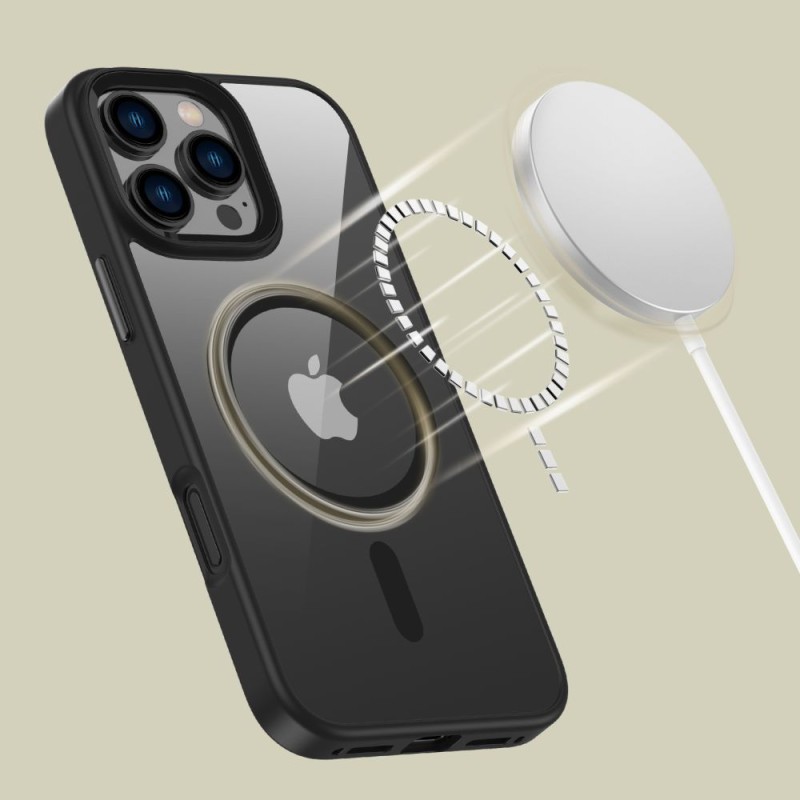 TECH-PROTECT Magmat MagSafe iPhone 16 Pro Max Black/Clear (5906302311156) - TECH-PROTECT Magmat MagSafe iPhone 16 Pro Max Black/Clear (5906302311156) - 5906302311156