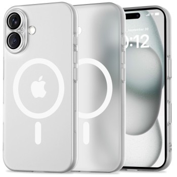 TECH-PROTECT MAGSLIM MAGSAFE за iPhone 16 Matte/White (SKU: 5906302311262)