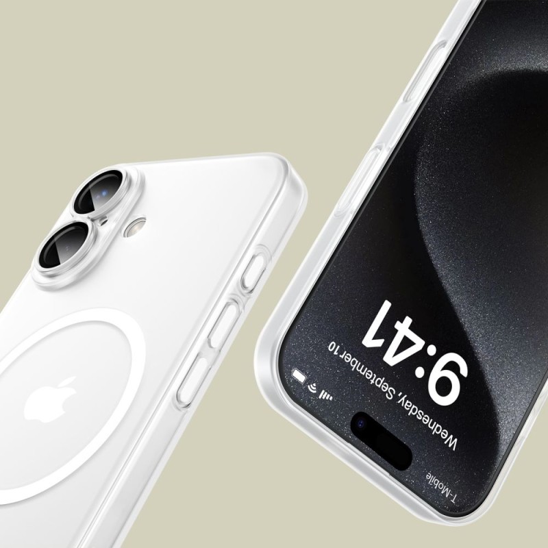 TECH-PROTECT MAGSLIM MAGSAFE за iPhone 16 Matte/White (SKU: 5906302311262) - 5906302311262