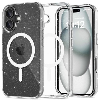 Tech-Protect FlexAir Hybrid Magsafe за iPhone 16 с блясък