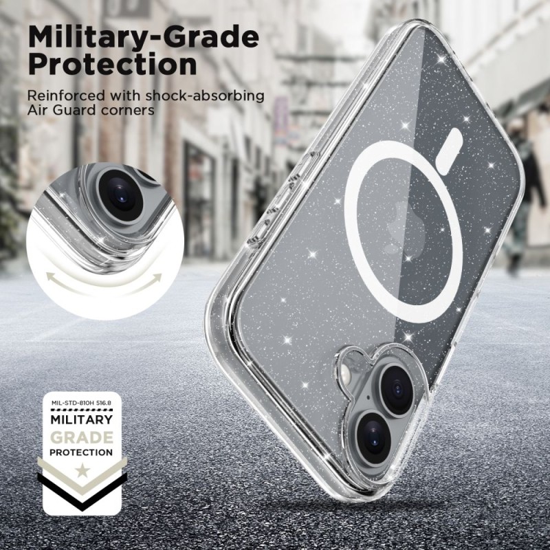 Tech-Protect FlexAir Hybrid Magsafe за iPhone 16 с блясък - Tech-Protect FlexAir Hybrid Magsafe за iPhone 16 с блясък - 5906302311422