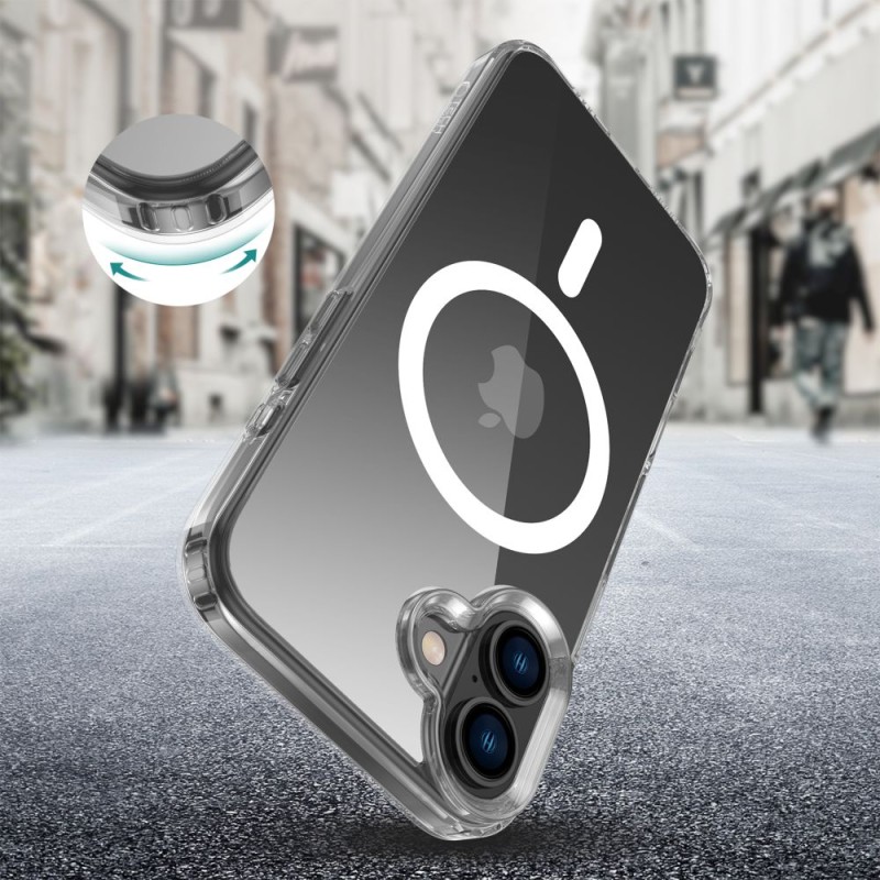 TECH-PROTECT Flexair Hybrid MagSafe за iPhone 16 Plus, прозрачен - TECH-PROTECT Flexair Hybrid MagSafe за iPhone 16 Plus, прозрачен - 5906302311477