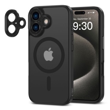 TECH-PROTECT MAGCAM MAGSAFE за iPhone 16 (матово черно) TECH-PROTECT MAGCAM MAGSAFE за iPhone 16 (матово черно)