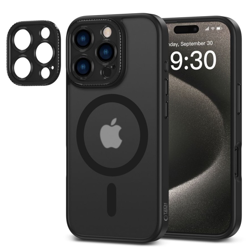 TECH-PROTECT MAGCAM MAGSAFE iPhone 16 Pro Matte Black - TECH-PROTECT MAGCAM MAGSAFE iPhone 16 Pro Matte Black - 5906302311682