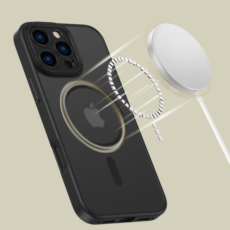 Tech-Protect MagCam Magsafe кейс за iPhone 16 Pro Max, матово черно - Tech-Protect MagCam Magsafe кейс за iPhone 16 Pro Max, матово черно - 5906302311699