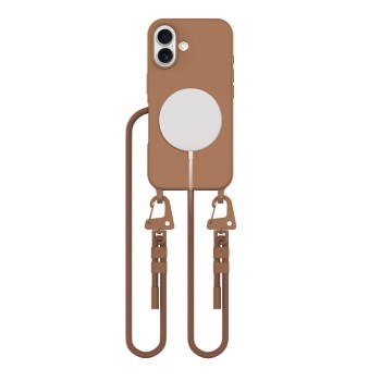 TECH-PROTECT Magnecklace MagSafe за iPhone 16, шоколадово кафяво