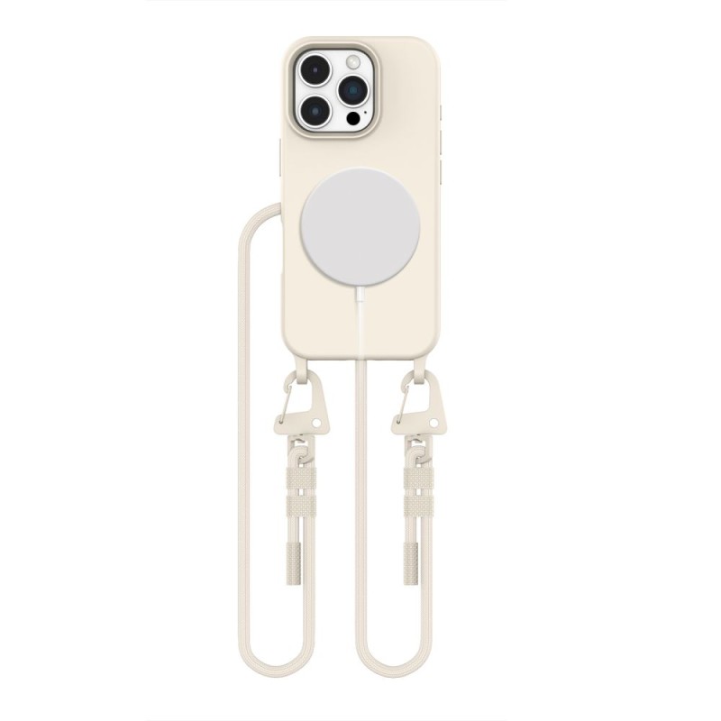 Tech-Protect Magnecklace MagSafe за iPhone 16 Pro Max Cosmic Latte - Tech-Protect Magnecklace MagSafe за iPhone 16 Pro Max Cosmic Latte - 5906302311972