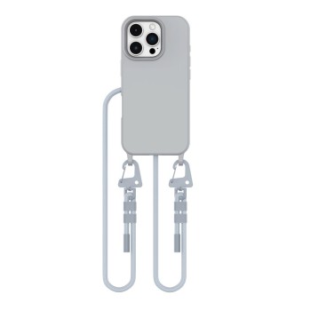 TECH-PROTECT MAGNECKLACE MAGSAFE за iPhone 16 Pro Max, с ремък, сив (Crayon Grey) TECH-PROTECT MAGNECKLACE MAGSAFE за iPhone 16 Pro Max, с ремък, сив (Crayon Grey)