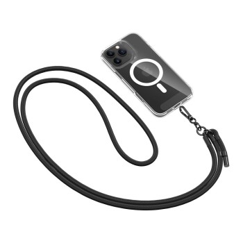 TECH-PROTECT C1S лента през рамо с въже BLACK/BLACK