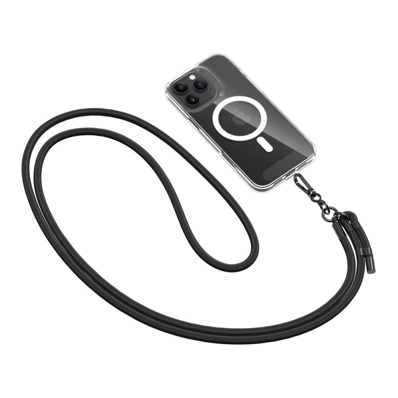 TECH-PROTECT C1S лента през рамо с въже BLACK/BLACK - TECH-PROTECT C1S лента през рамо с въже BLACK/BLACK - 5906302312016