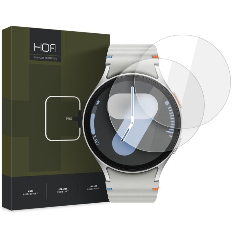 HOFI GLASS PRO+ 2-PACK закалено стъкло за Samsung Galaxy Watch 4 / 5 / 6 / 7 / FE (40 мм) CLEAR - HOFI GLASS PRO+ 2-PACK закалено стъкло за Samsung Galaxy Watch 4 / 5 / 6 / 7 / FE (40 мм) CLEAR - 5906302312603