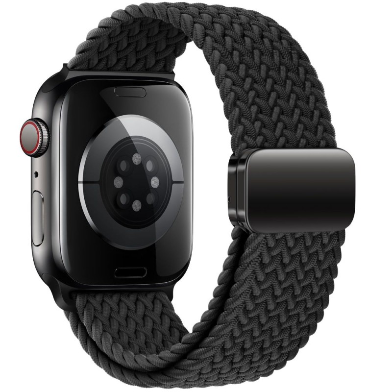 TECH-PROTECT NYLONMAG каишка за Apple Watch 8/9/10/11/SE/ULTRA (44/45/46/49 мм) черна - TECH-PROTECT NYLONMAG каишка за Apple Watch 8/9/10/11/SE/ULTRA (44/45/46/49 мм) черна - 5906302312764