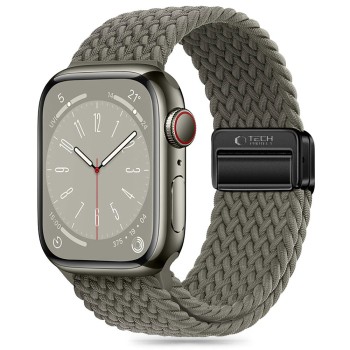 Tech-Protect Nylonmag каишка за Apple Watch 8/9/10/11/SE/Ultra (44/45/46/49 мм) маслинено сиво