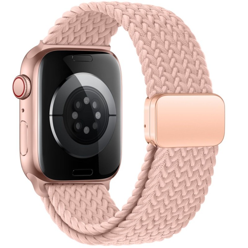 TECH-PROTECT NYLONMAG каишка за Apple Watch 8/9/10/11/SE (40/41/42 мм) Dusty Rose - TECH-PROTECT NYLONMAG каишка за Apple Watch 8/9/10/11/SE (40/41/42 мм) Dusty Rose - 5906302312856